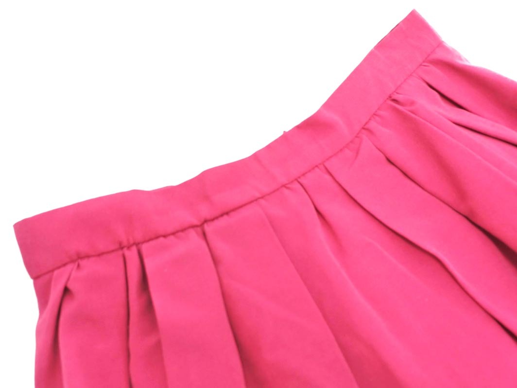 ネコポスOK Apuweiser-riche アプワイザーリッシェ タック Aライン 臺(tái)形 スカート size1/赤紫 ◇■ ☆ ekc5 レディース