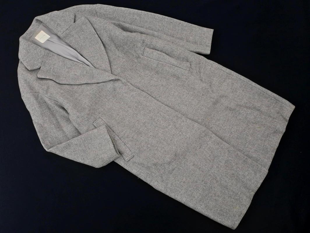 LOWRYS FARM ローリーズファーム ウール混 チェスター コート sizeM/グレー ◆■ ☆ ekc6 レディース