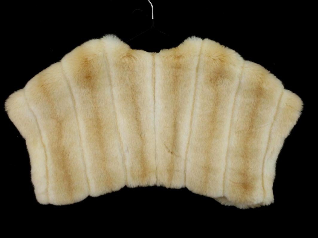 NATURAL BEAUTY BASIC ナチュラルビューティーベーシック フェイクファー ボレロ カーディガン sizeM/ベージュ ◇■ ☆ ekc6 レディース