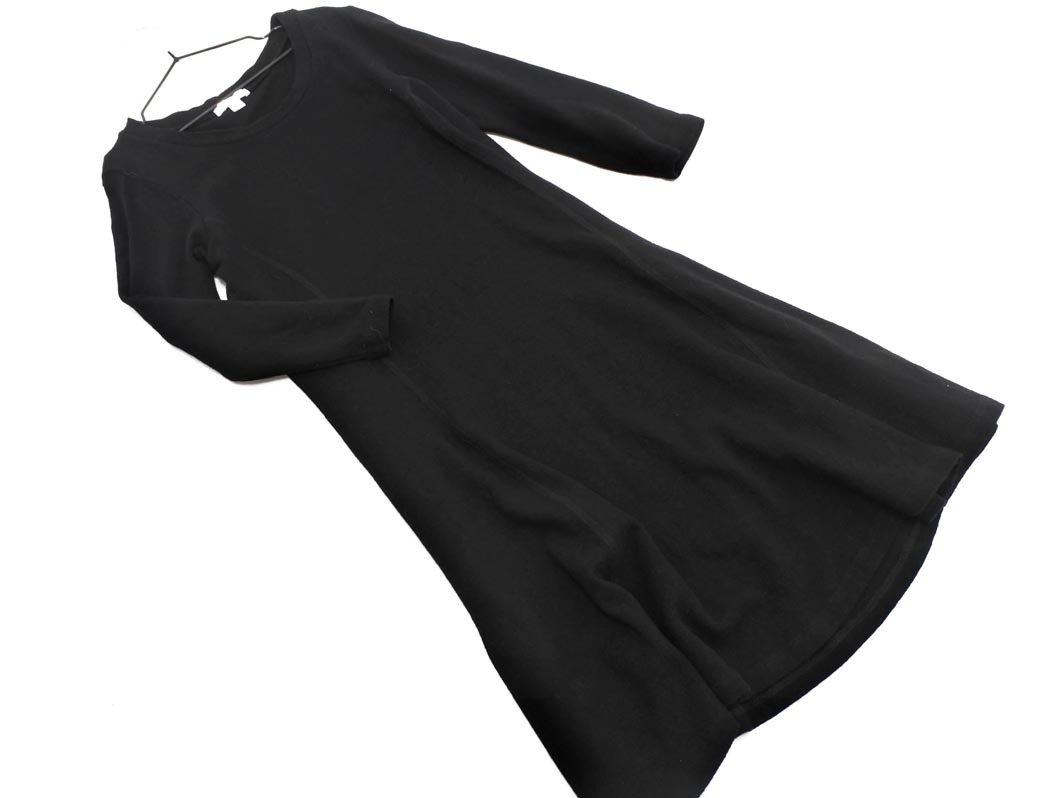 James Perse ジェームスパース Aライン ワンピース size1/黒 ◇■ ☆ ekc7 レディース