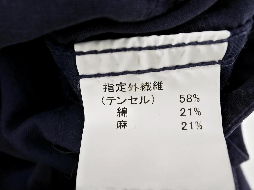 GRACE CONTINENTAL グレースコンチネンタル リネン混 カーゴ パンツ size36/紺 ■◇ ☆ ekc9 レディース