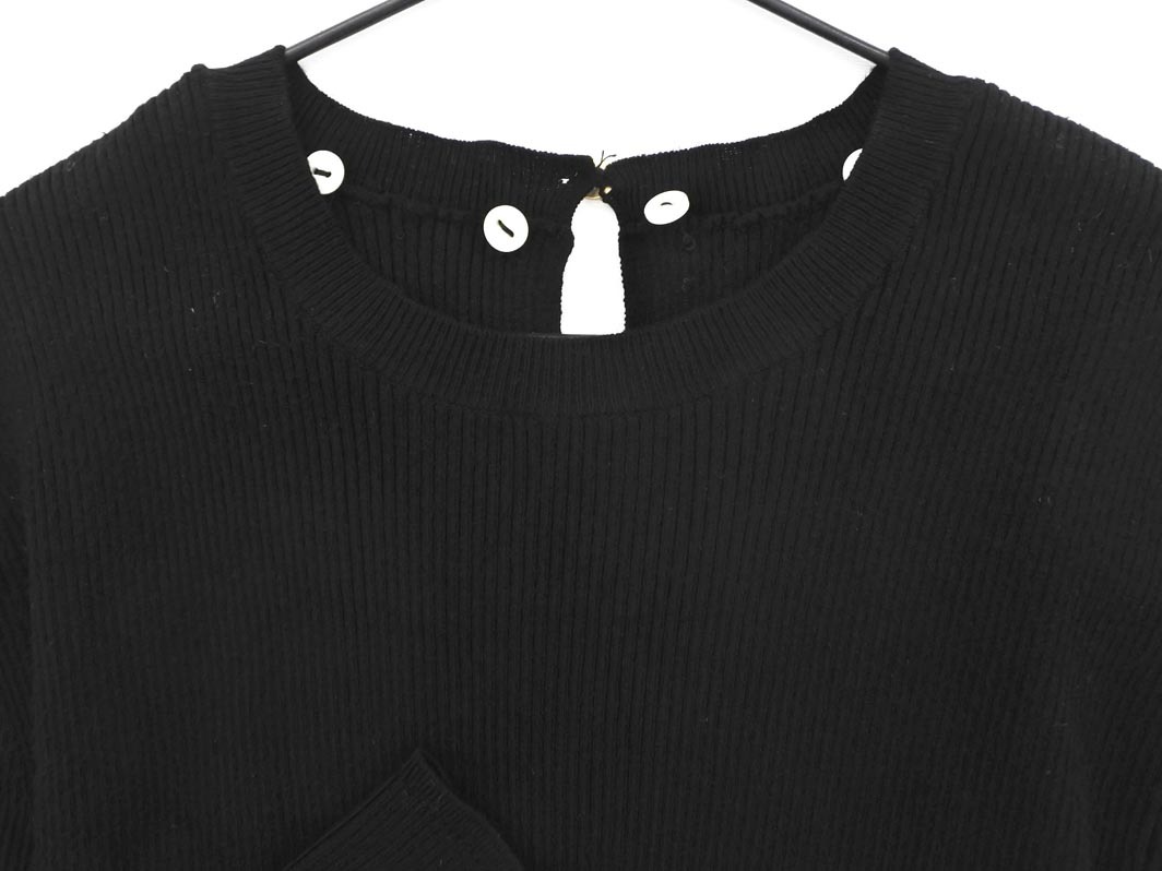 DRESSTERIOR ドレステリア リブ ニット セーター size36/黒 ◇■ ☆ ekc8 レディース