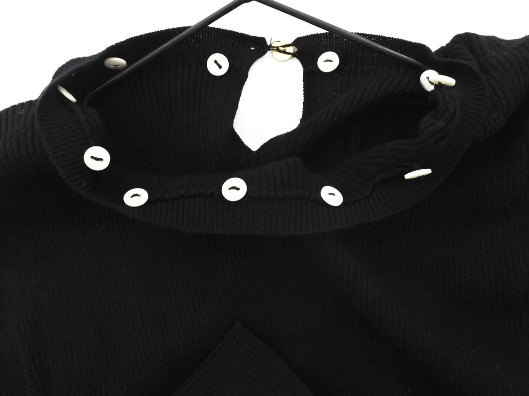 DRESSTERIOR ドレステリア リブ ニット セーター size36/黒 ◇■ ☆ ekc8 レディース