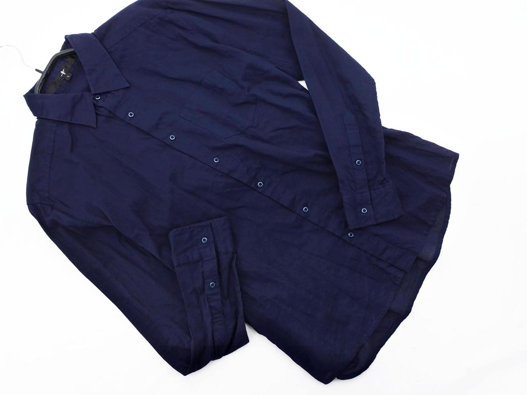 NO ID ノーアイディー シャツ size1/紺 ■◇ ☆ ekc9 メンズ
