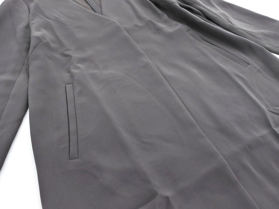 NATURAL BEAUTY BASIC ナチュラルビューティーベーシック ノーカラー コート sizeS/グレー ◇■ ☆ ekc8 レディース