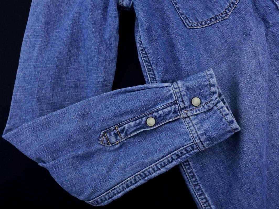 AMERICAN EAGLE アメリカンイーグル USED加工 デニム シャツ sizeXXS/青 ■◇ ☆ ekc9 レディース
