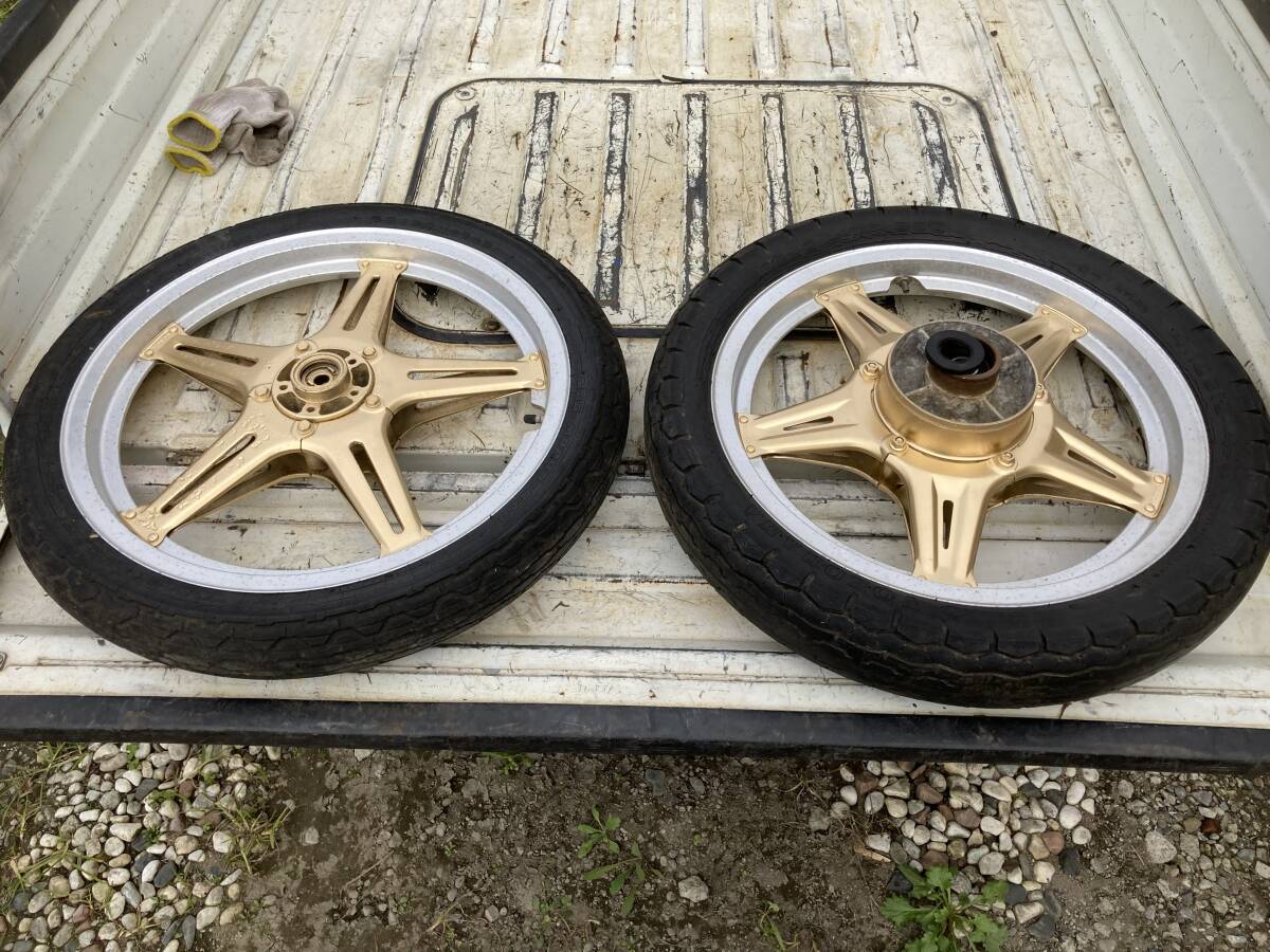 ホーク バブ ホイール前後セット 一応junk cb250t cb4000t ホーク バブ ホイール前後セット 一応junk cb250t cb4000t