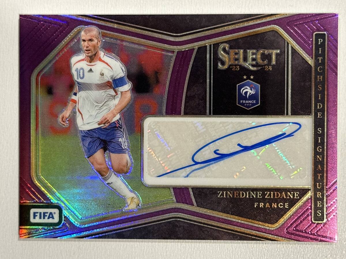 Zinedine Zidane 2024 Panini Select Fifa Auto 直筆サイン Zinedine Zidane 2024 Panini Select Fifa Auto 直筆サイン