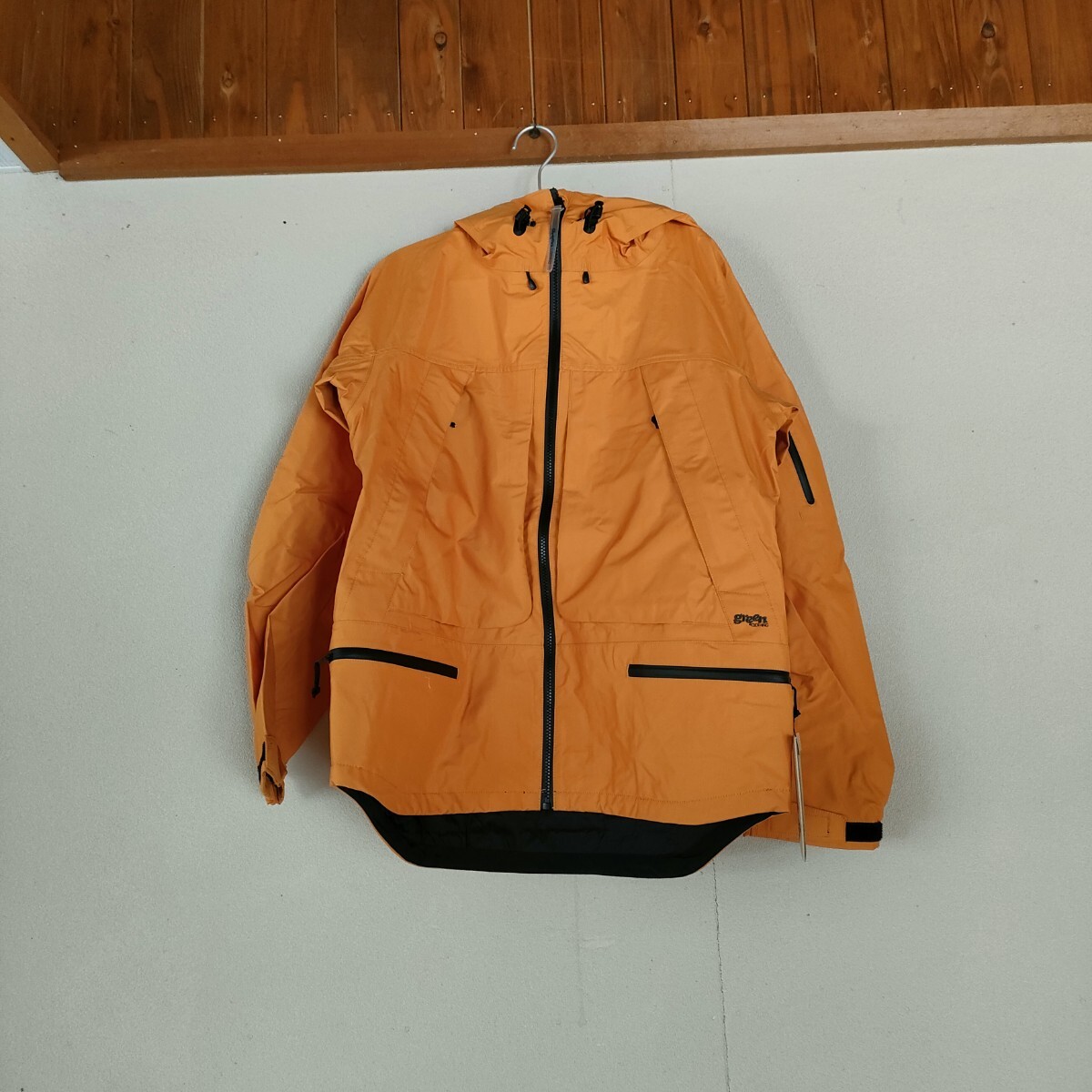 greenclothing jaket Mサイズ　色　マンゴー
