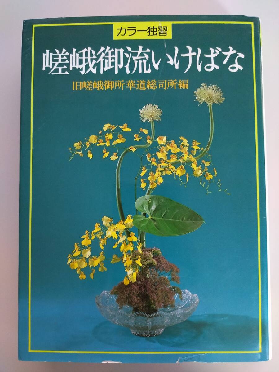 嵯峨御流いけばな　カラー独習 旧嵯峨御所華道総司所／編　主婦の友社　盛花　瓶花　生花　荘厳華　【即決】