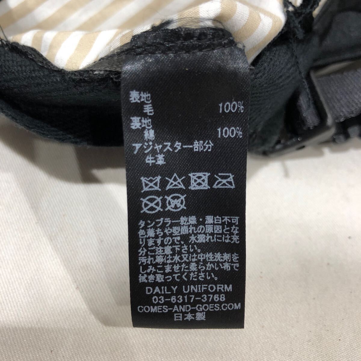 ［COMESANDGOES］カムズアンドゴーズ キャップ ウール メンズ suit fabric cap グレー ts202411_画像7