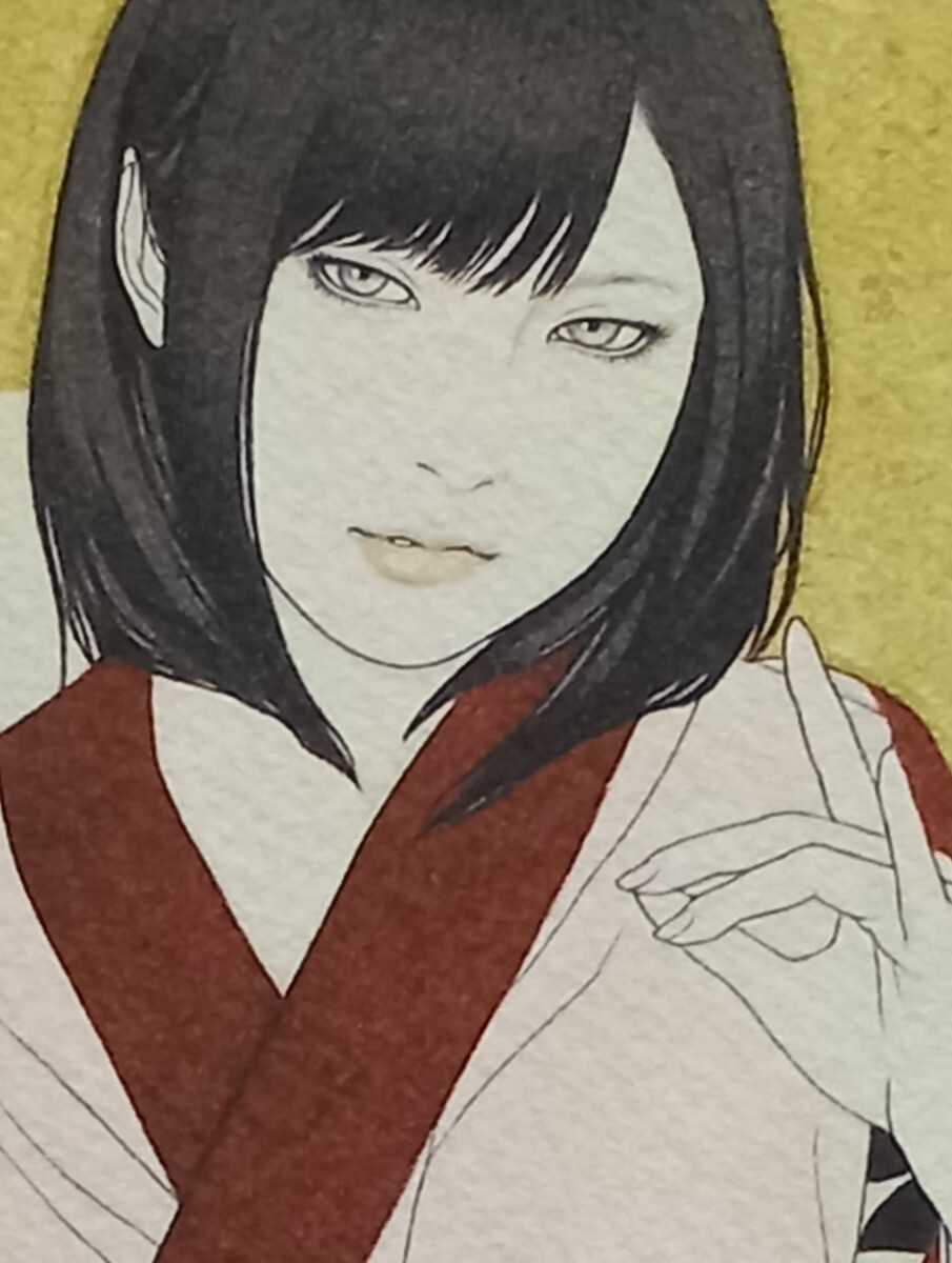 美人画　人気完売作家　九鬼匡規　【真作】新作版画　　限定版　化競狐火