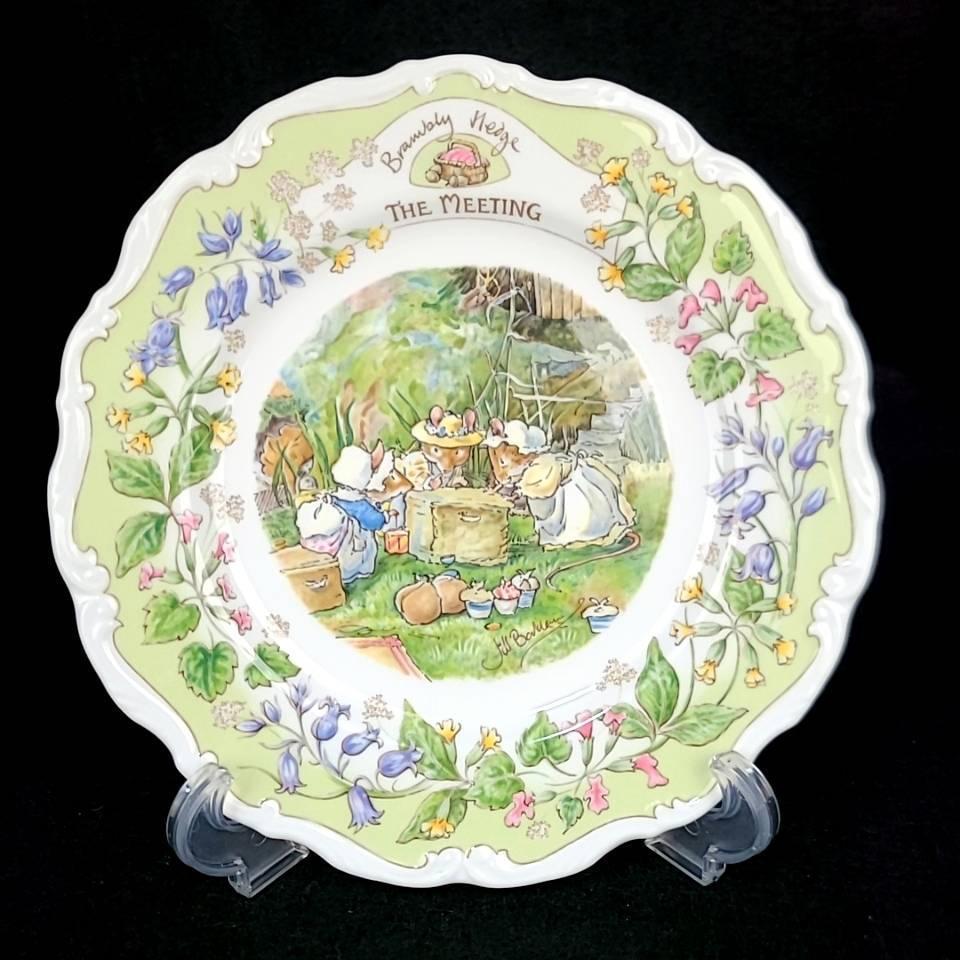 ?未使用?ロイヤルドルトン　RoyalDoulton ブランブリーヘッジ ミーティング プレート　皿 箱つき 廃番　希少　レア