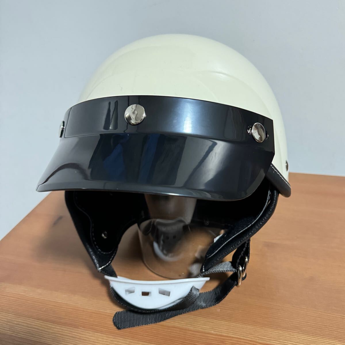 66' BUCO PROTECTOR ハーフヘルメット リブ付モール! ☆60年代 66' BUCO PROTECTOR ハーフヘルメット リブ付モール! ☆60年代