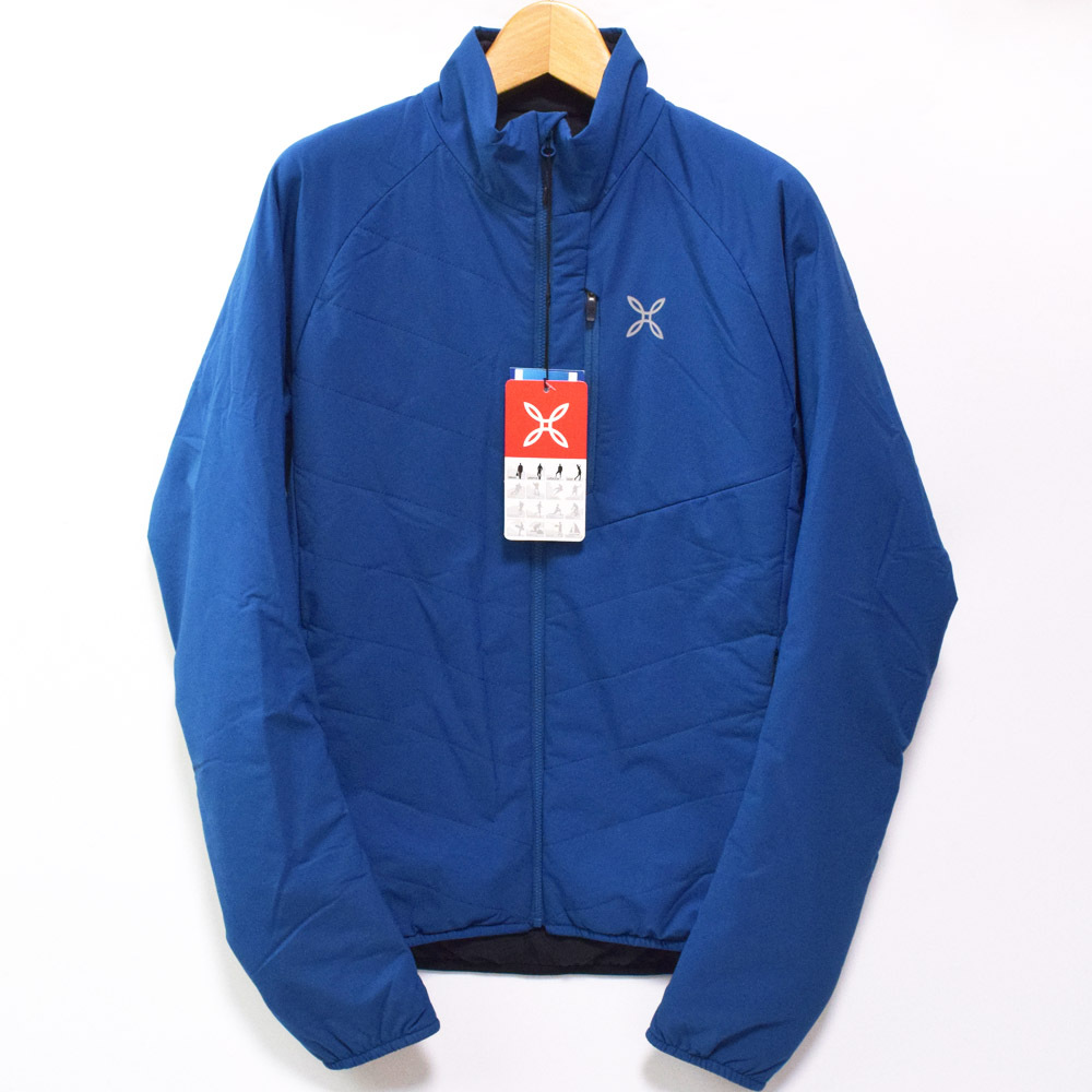 未使用 MONTURA モンチュラ MID LAYER JACKET 軽量 中綿 ミッド レイヤー ジャケット S ディープブルー MJAD44X-87