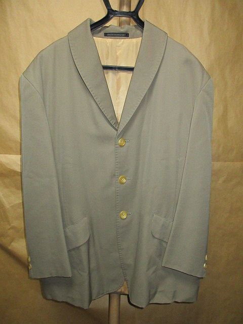 ヨウジヤマモト　オム　Yohji Yamamoto POUR HOMME　92AW 1992 初期　old アーカイブ ウール　ギャバ　ショールカラー　ジャケット S