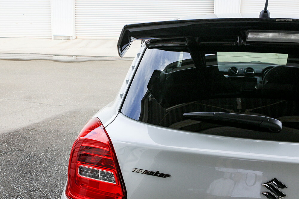 Monster Sport モンスタースポーツ Cピラーガーニッシュ シルバー スイフト ZC83S ZD83S 17.01~23.11(1~3型) K12C NA FF/4WD 5MT/CVT_画像4