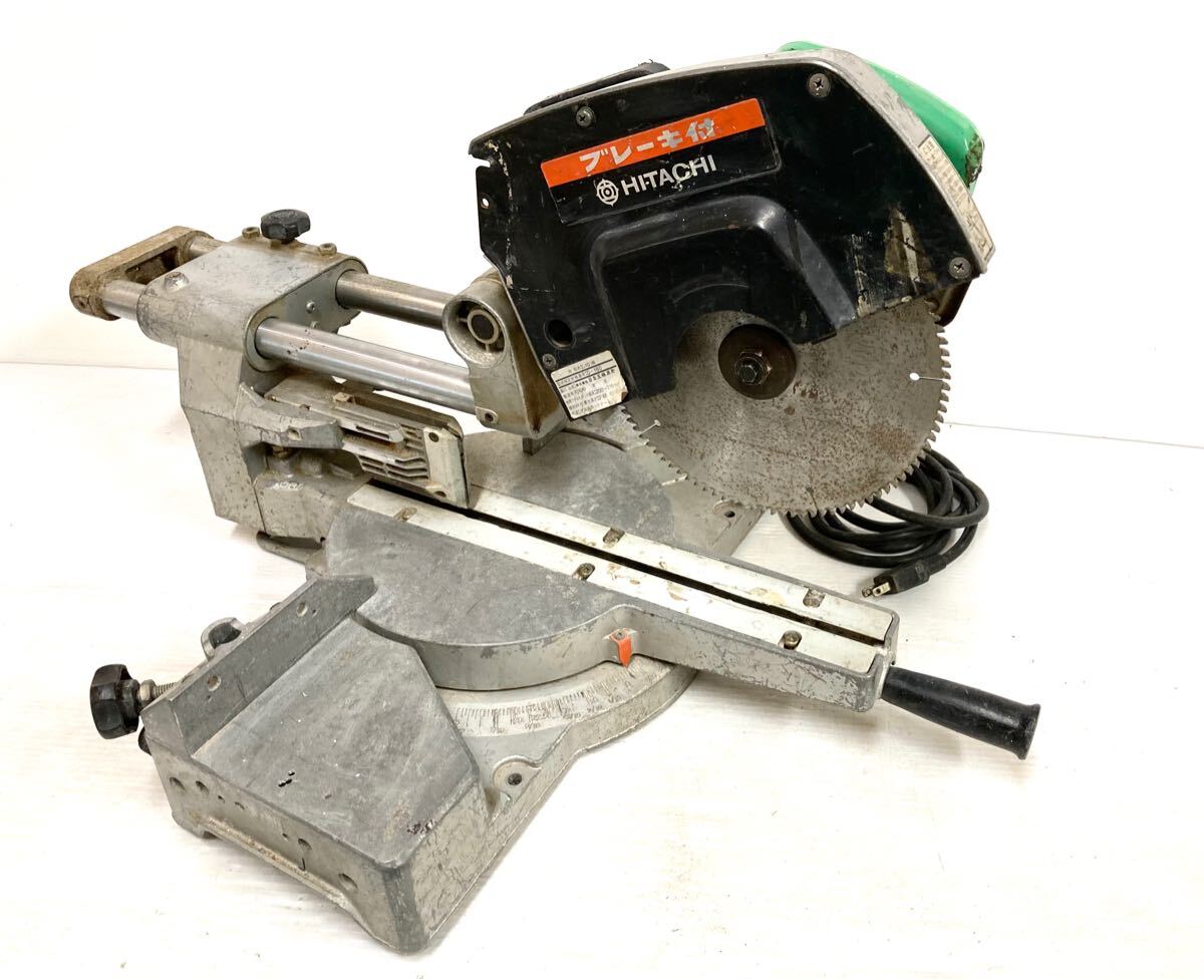 電動工具◆HITACHI 日立工機◆216mm卓上スライド丸のこ C8FB 中古動作品