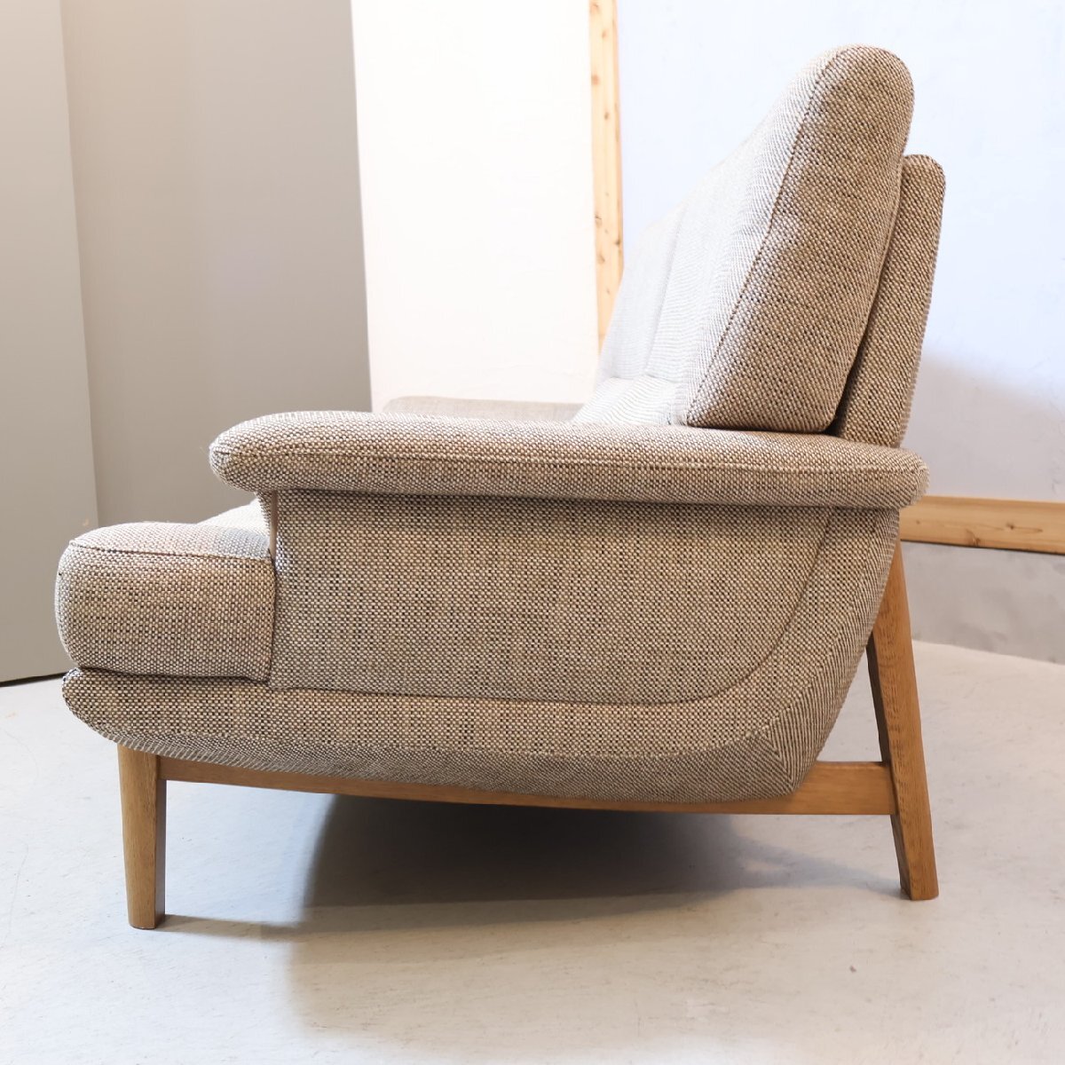 karimoku カリモク家具 UU25 オーク材 2人掛けソファー ファブリック シンプル 北歐スタイル ナチュラル ラブソファ 2Pソファ EK103