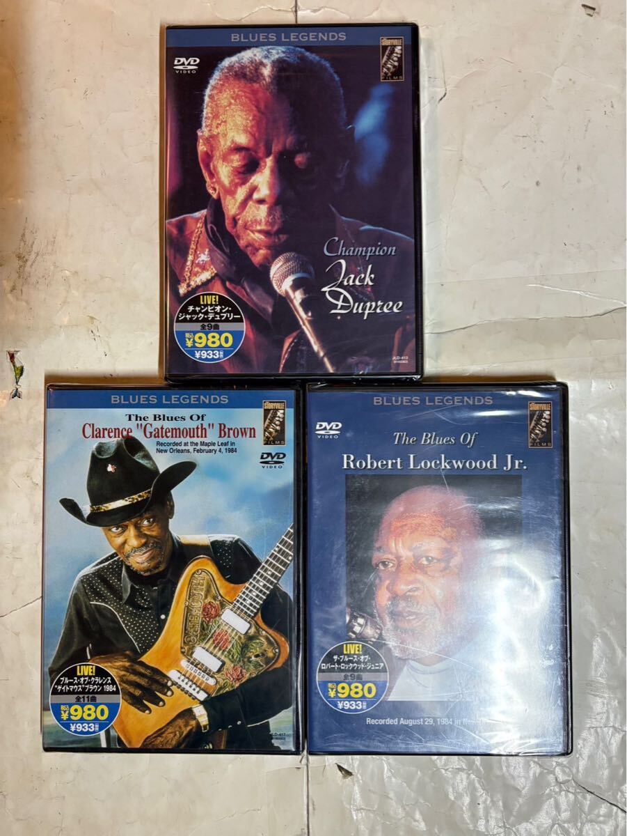 全未開封 DVD BLUES LEGENDS 3巻セット セル版 チャンピオン・ジャック・デュプリー クラレンス・ブラウン ロバート・ロックウッド