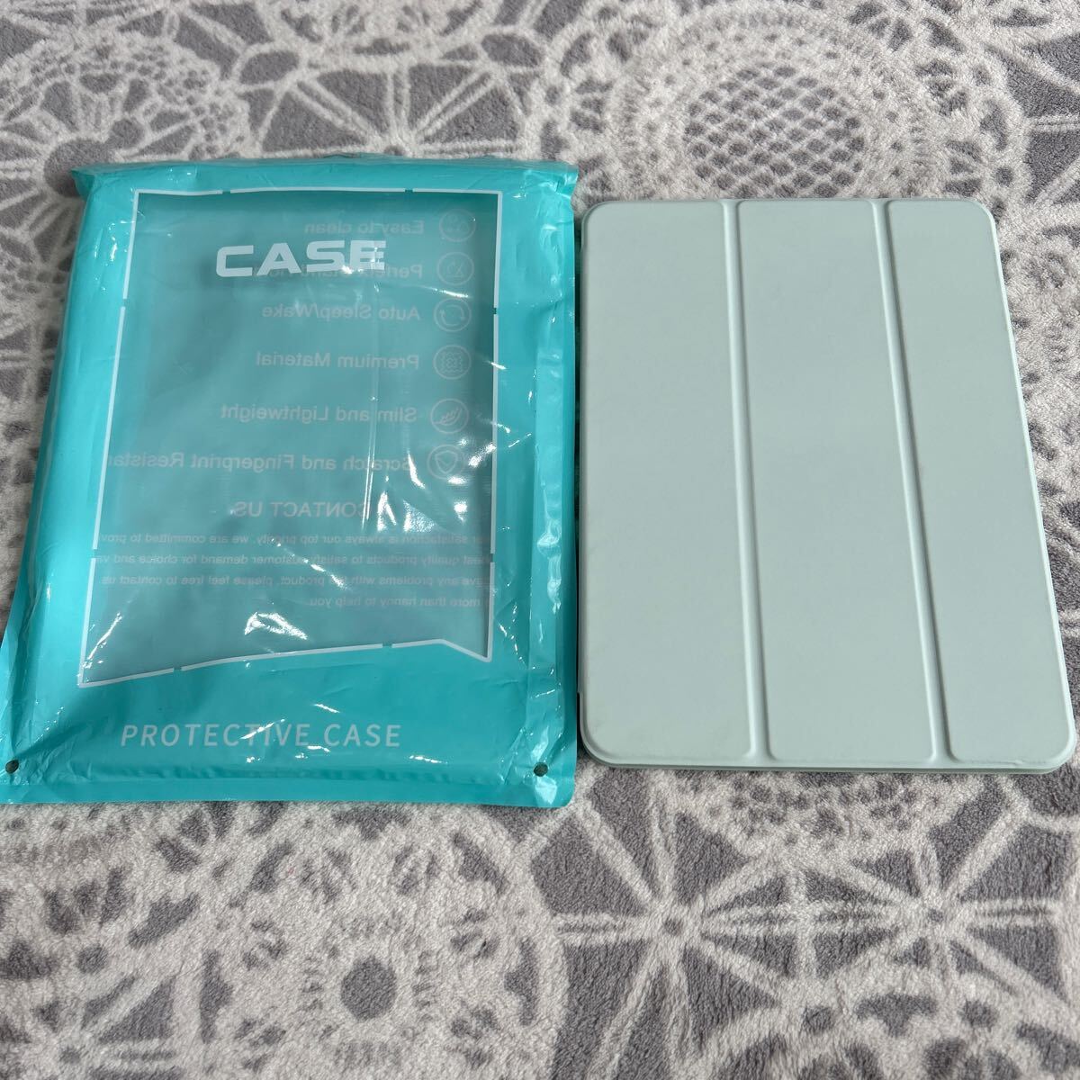 f361 iPad Air 11インチ(M2) ケース 2024 iPad Air5 ケース 2022 Air4 ケース高級PU材質 磁気吸着 カバー 三つ折り畳み可 (グリーン)