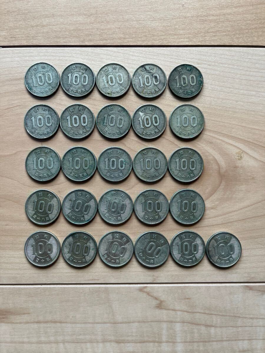 稲穂銀貨 100円銀貨26枚 日本硬貨 百円 旧100円玉 昭和 34年/35年/38年/39年/40年/41年 銀貨 硬貨 貨幣