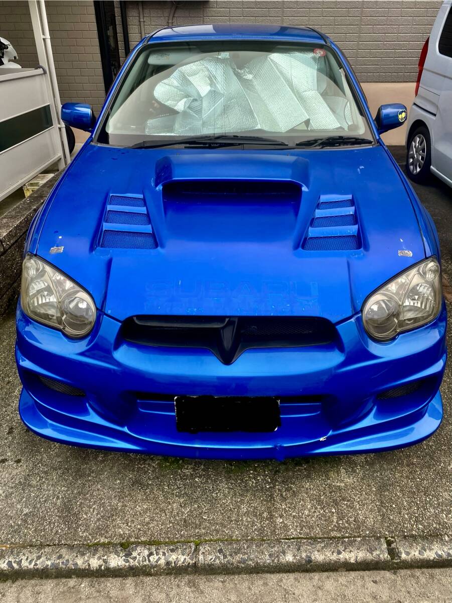 ★インプレッサSti（GDB-E）で使用　「Varis(バリス）エアロボンネット」＜中古：再塗装前提品＞