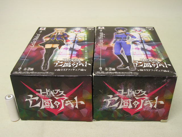 【箱イタミ】■バンプレスト コードギアス 亡國のアキト DXFフィギュア レイラ?マルカル/日向アキト 全2種