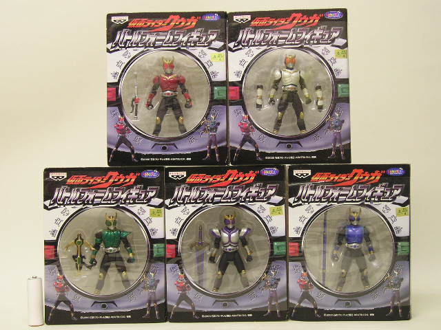 ■バンプレスト 仮面ライダークウガ バトルフォームフィギュア 全5種 マイティ/グローイング/ペガサス/タイタン/ドラゴン フォーム