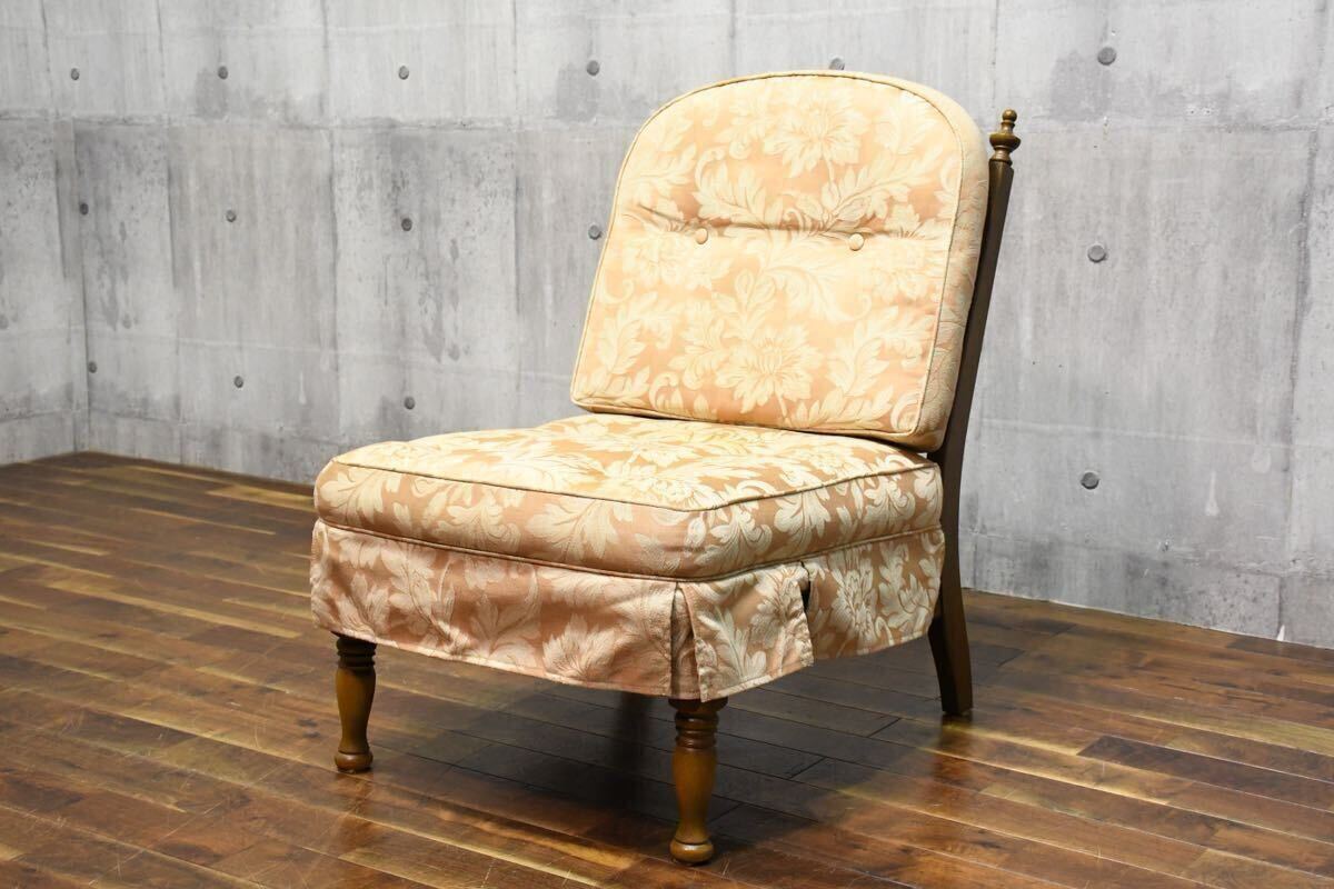 DHK114 飛騨産業 HIDA キツツキ 穂高 6O リビングチェア 11万 アームレス イージーチェア 1人掛けソファ シングルソファ 肘無し 応接椅子