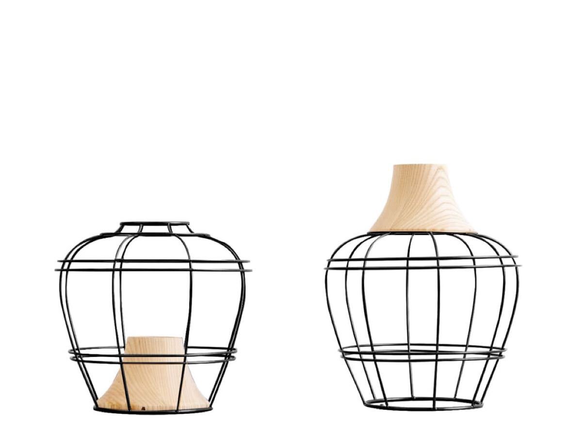 CFK97b 未使用 kimu design studio The New OldVase ニューオールドベース ブラック フラワーベース キムデザインスタジオ カッシーナ取扱