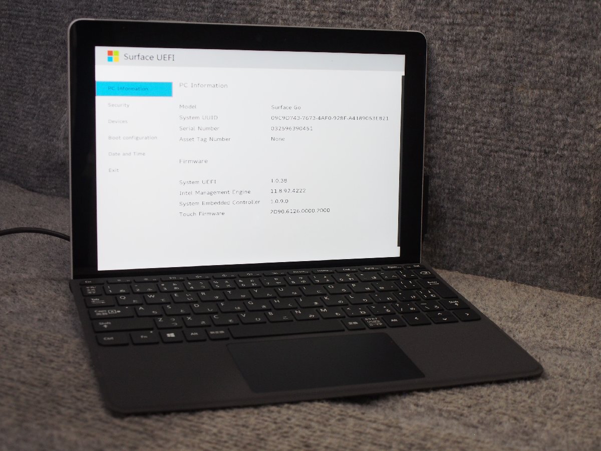 Microsoft Surface Go 1824 64GB Pentiam 4415Y 1.60GHz 4GB OS無し ジャンク D50908