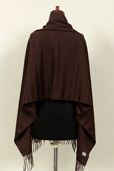 和游館 sa2151 カシミヤ 100％ 高級 ショール 無地 CSALE 和裝 洋裝 兼用 ダークブラウン