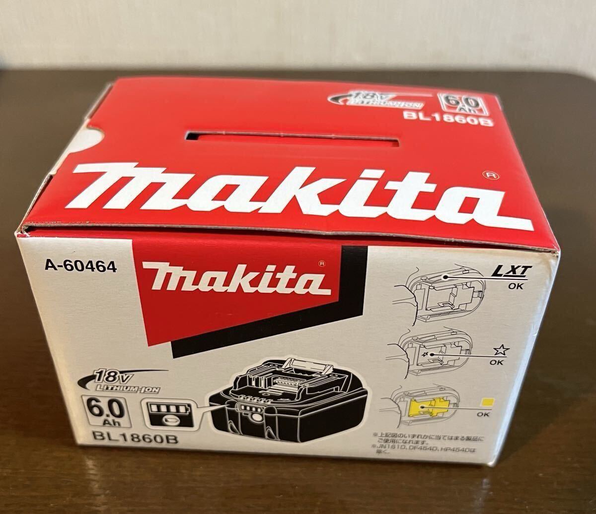 マキタ　新品！税込！18V 6.0Ah リチウムイオンバッテリー　BL1860B ※今回は、北海道、沖縄の方は入札対象外