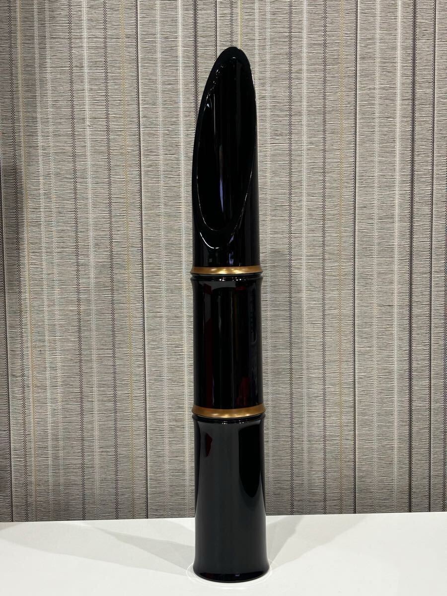 新品・未使用】『輪島屋善仁』輪島塗竹筒型花器ロゴ入りの化粧箱付き 新品・未使用】『輪島屋善仁』輪島塗竹筒型花器ロゴ入りの化粧箱付き