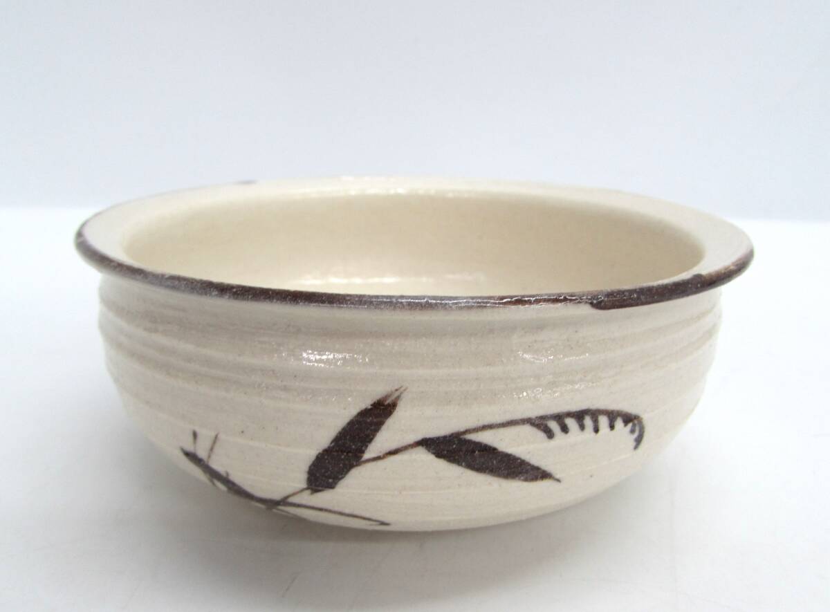 良品 美濃焼 志野 不老園 造 平建水 建水 茶こぼし 茶器 茶道具 良品 美濃焼 志野 不老園 造 平建水 建水 茶こぼし 茶器 茶道具