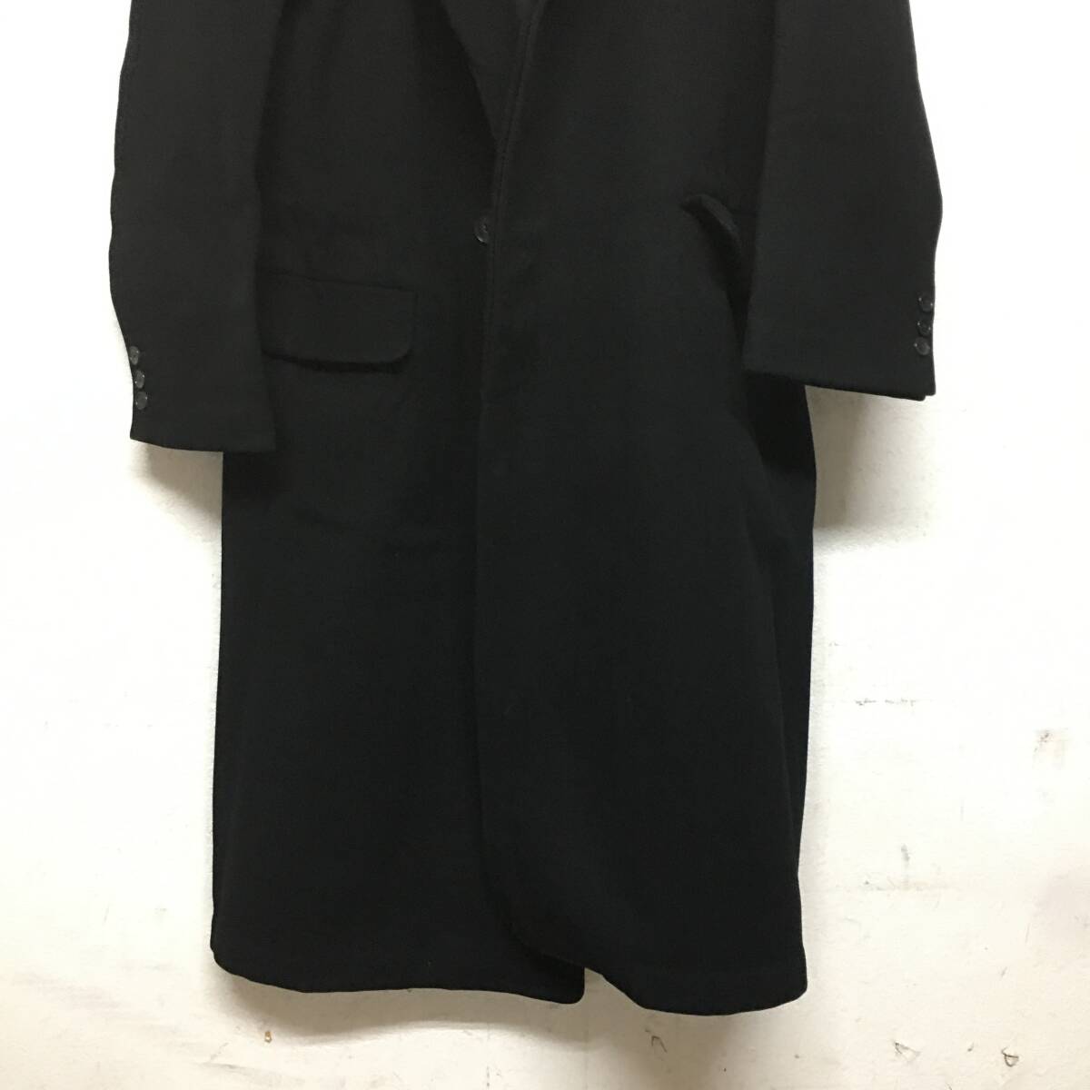 FNY13/61 戦前 ウールチェスターコート 黒/昭和初期/大正ロマン FNY13/61 戦前 ウールチェスターコート 黒/昭和初期/大正ロマン