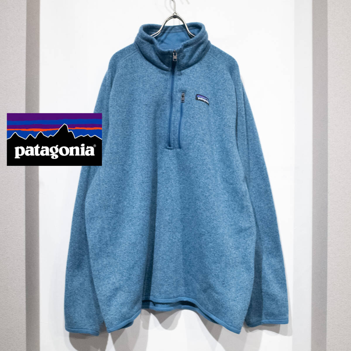 XL / 20年製 Patagonia Better Sweater 1/4 Zip パタゴニア ベターセーター フリース ハーフジップ プルオーバー ヘザー ブルー 古着