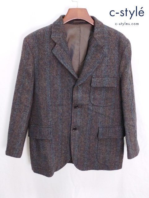 A692 [秋冬物][コラボ] Arthur's Being x HARRIS TWEED テーラードジャケット M マルチカラー 65216-BLU ウール | N★
