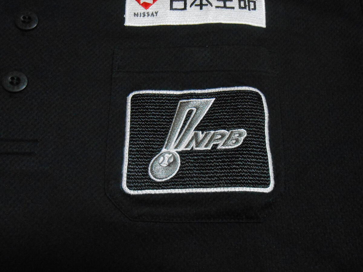 ブラック?。樱樱恕∪毡茎抓硪扒驒C(jī)構(gòu)?。危校聦徟小g使用 アンパイアシャツ　 【美品?袖番２桁】