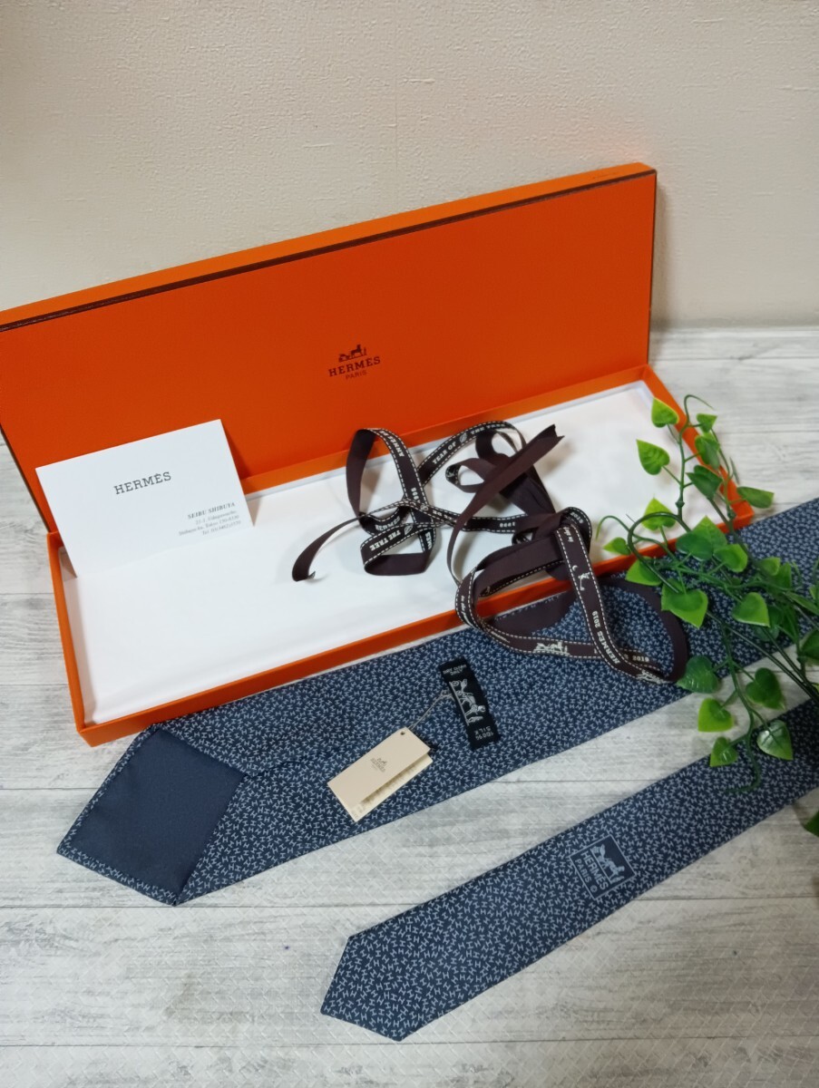 未使用 HERMES ネクタイ エルメス 未使用 HERMES ネクタイ エルメス