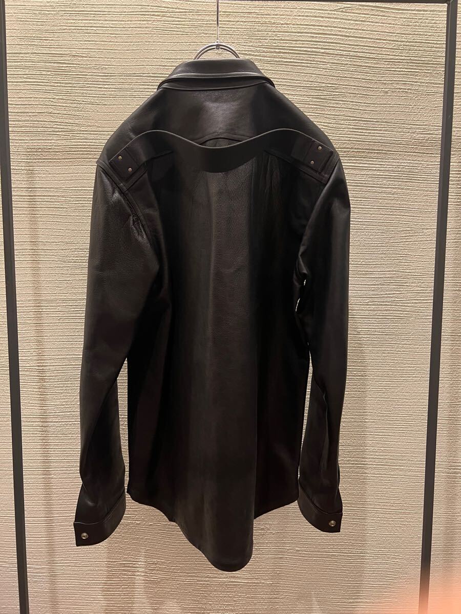 rick owens リックオウエンス アウターシャツ レザージャケット rick owens リックオウエンス アウターシャツ レザージャケット
