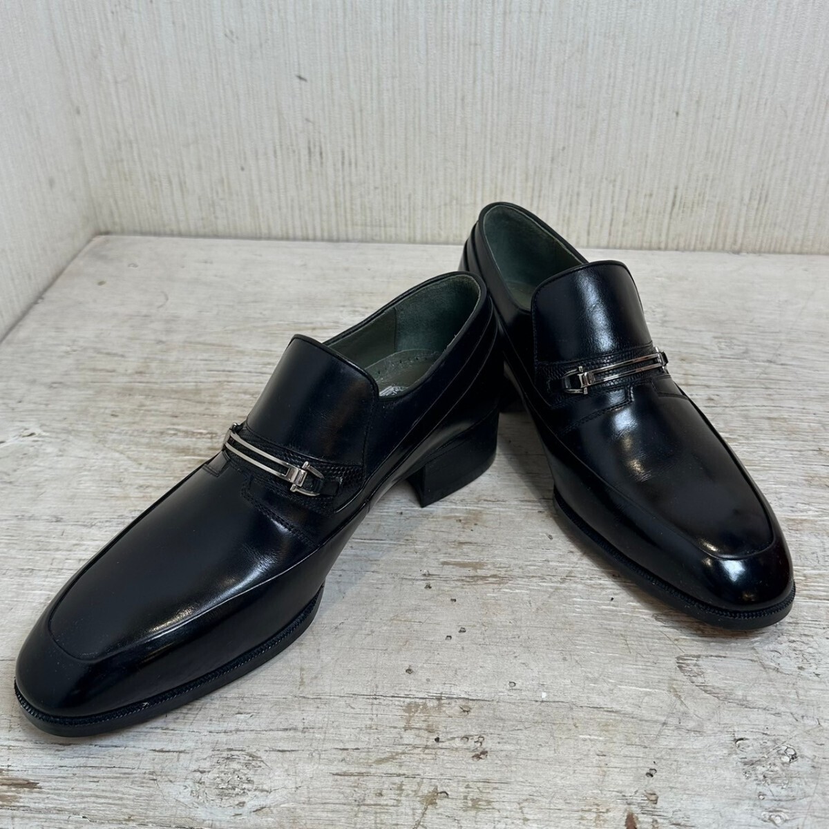 【未使用品】 marelli マレリー ビジネスシューズ レザーシューズ 23.5㎝ ブラック 革靴 レザー 紳士靴
