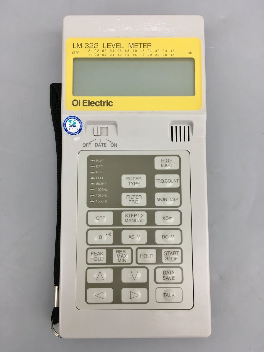 多機能レベル測定器 LM-322 大井電機 Oi Electric LEVEL METER 各種コード 収納バッグ付き 2309LS098