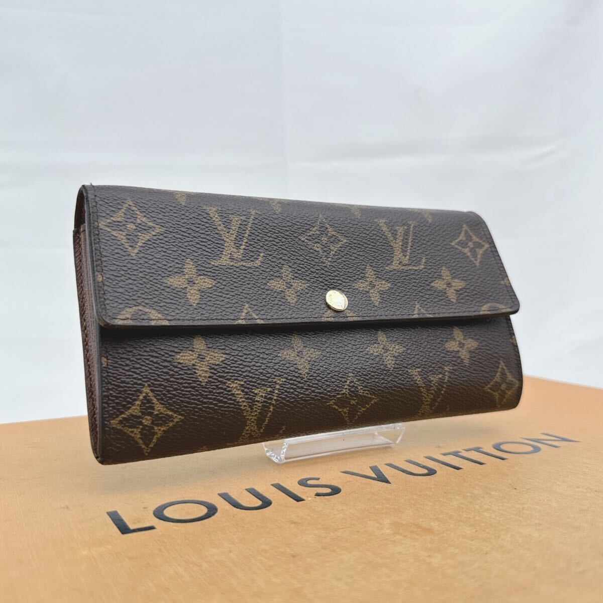 y739 1円 LOUIS VUITTON ルイヴィトン 長財布 サラ モノグラム M61734 シリアル CA1101 男女兼用