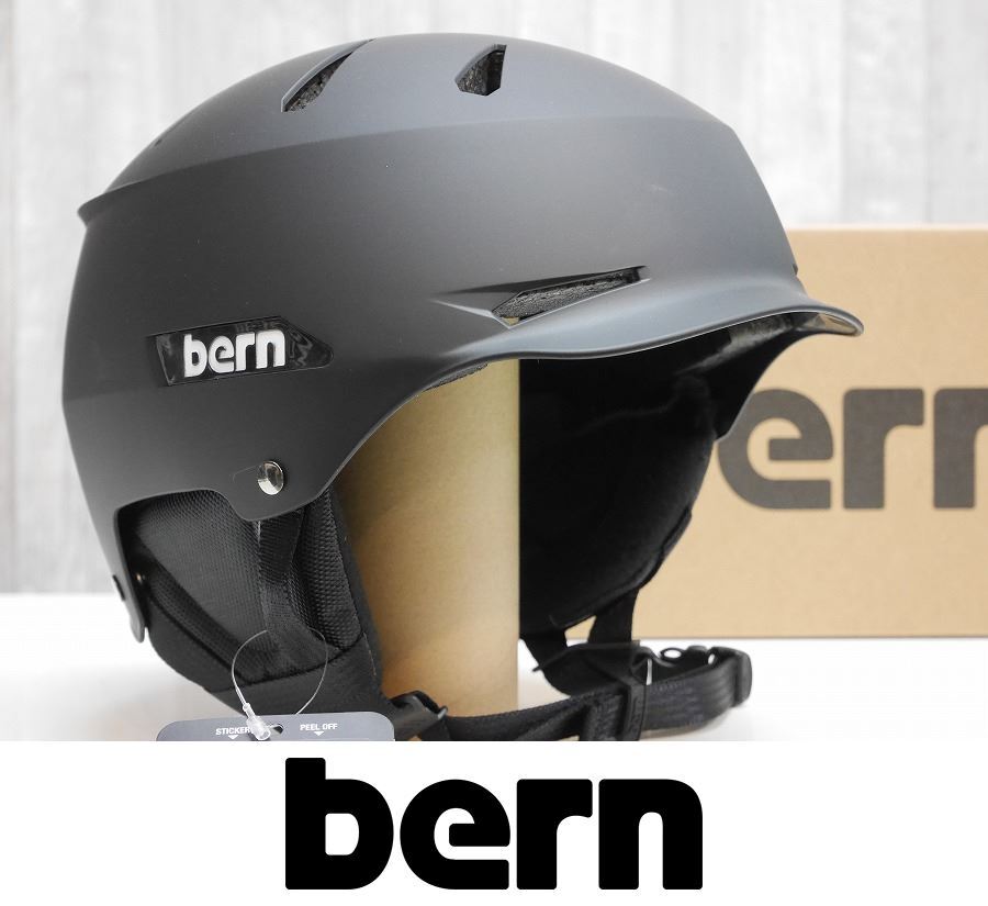 【新品】25 bern TEAM HENDRIX ヘルメット - XXLサイズ - Matte Black JAPAN FIT 正規品 ジャパンフィット スノーボード スキー