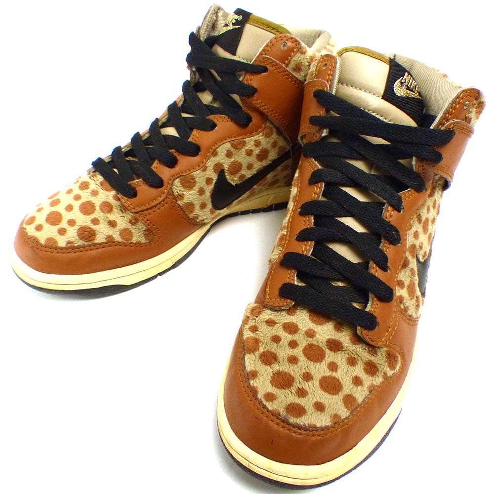 NIKE / Nike DUNK HIGH / Dunk высокий спортивные туфли US5Y(23.5cm соответствует )( женский )[ б/у ]8j-1-024