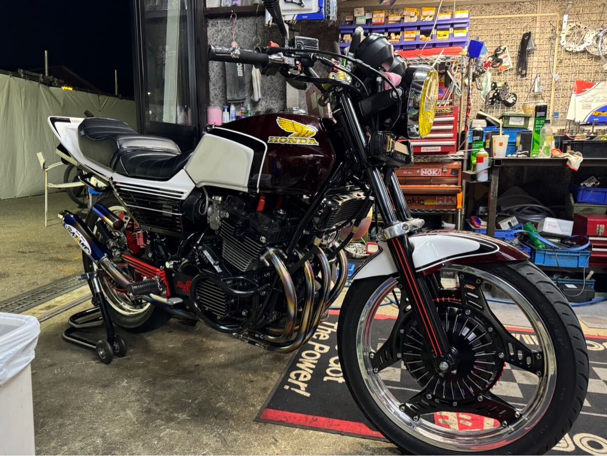 ホンダCBX400F サタケ 新作手曲げステンレスマフラー ホンダCBX400F サタケ 新作手曲げステンレスマフラー
