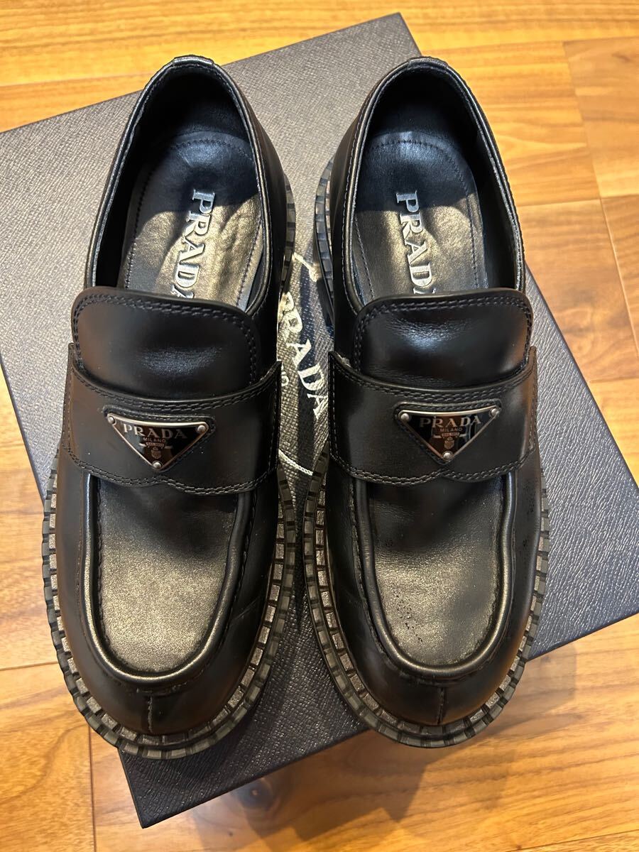 PRADA メンズ 正規品 サイズ6 5 レザー ローファー 厚底|Yahoo PRADA メンズ 正規品 サイズ6 5 レザー ローファー 厚底|Yahoo