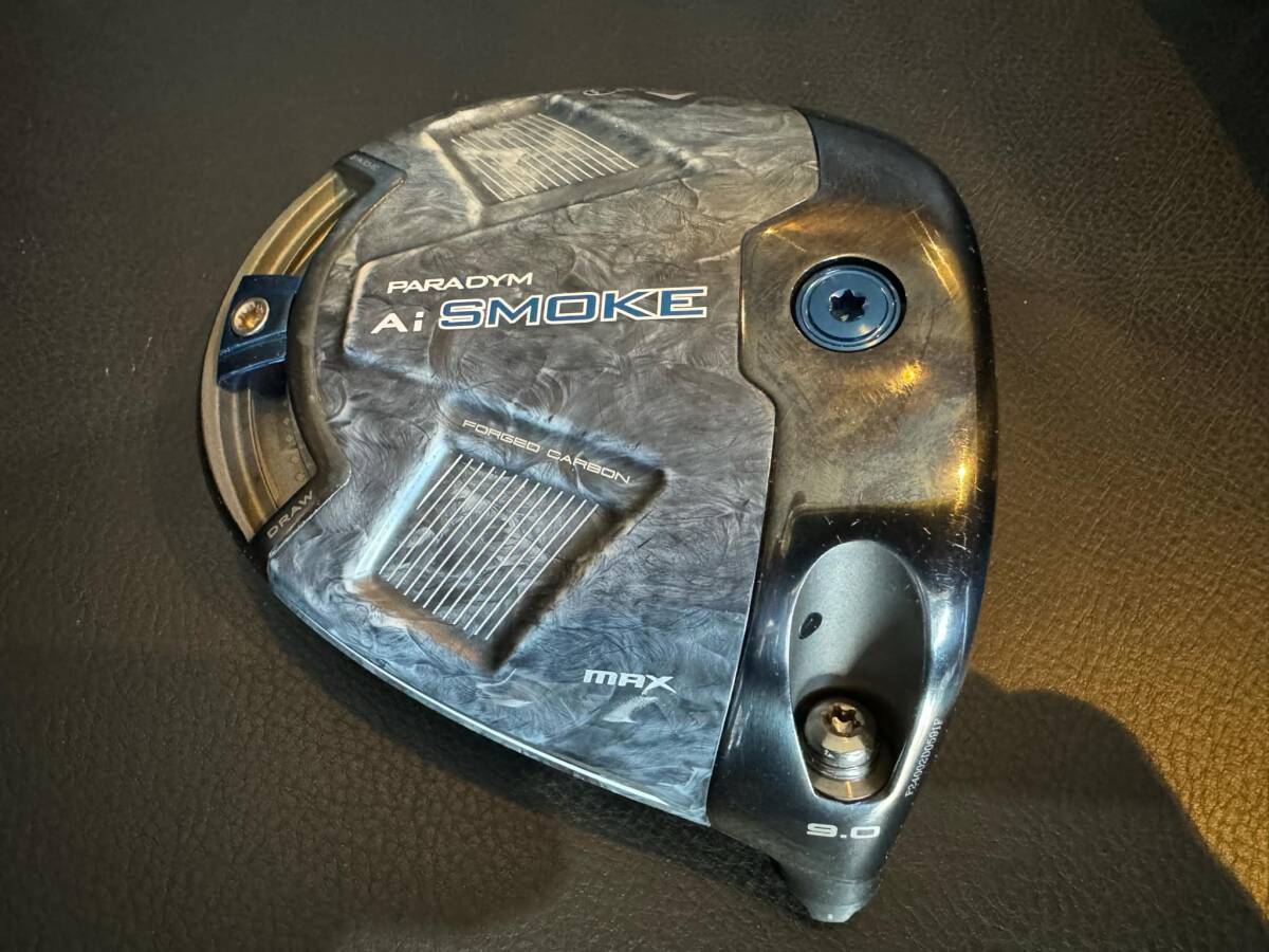 【１円スタート！かなりの美品！貴重！】Callaway キャロウェイ PARADYM パラダイム AI SMOKE MAX 9° ヘッド単品 10g 12gのウエイト付き